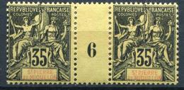 ST. PIERRE & MIQUELON - N° 76 , MILLESIMES 6 , 1ére CHARNIÈRE - TB - Unused Stamps