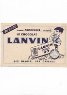 Buvard Chocolat Lanvin  Ses Images Ses Cadeaux - Cocoa & Chocolat