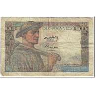 France, 10 Francs, Mineur, 1949, 1949-04-07, B, Fayette:8.21, KM:99f - 10 F 1941-1949 ''Mineur''