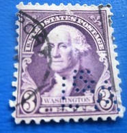 Documentaly Internal Stamp United States Of America USA-Perforés Perforé Perforés Perfin Perfins Perforated Perforation - Perfin