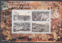 St. Pierre Et Miquelon 2010 - Festivities & Processions - Miniature Sheet ** MNH - Hojas Y Bloques