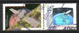 CANADA. N°1278-9 Oblitérés De 1992. Le Canada à L'ère Spatiale. - Hologrammes