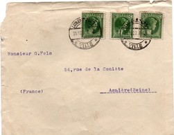 Luxembourg Ville 1927 7-8 S - Lettre Brief Cover - Cartas & Documentos