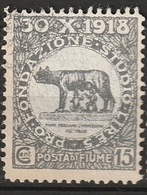 Italie Fiume 1919 N° 65 Louve Allaitant Romulus Et Remus Cote 22€  (F12) - Fiume