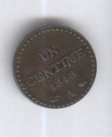 1 Centime France 1848 A - SUP - Autres & Non Classés
