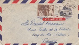 LETTRE ISLAND. 1950. REYKJAWIK POUR  LA FRANCE / 3 - Covers & Documents