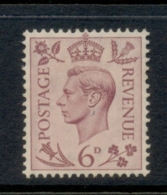 GB 1937-39 KGVI Portrait 6d Rose Lilac MLH - Ohne Zuordnung