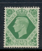 GB 1937-39 KGVI Portrait 7d Emerald MLH - Ohne Zuordnung