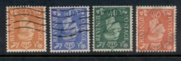 GB 1950-51 KGVI Portraits 0.5,1,1.5,2.5d Wmk. Inverted FU - Unclassified