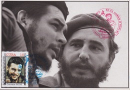 TMA-657 CUBA 2005 MAXIM CARD 75c ERNESTO CHE GUEVARA CONGO EXPEDITION FIDEL CASTRO. - Cartes-maximum