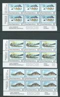 Ross Dependency 1982 25th Anniversary Of Scott Base Set 6 In Imprint Blocks Of 6 MNH - Nuevos