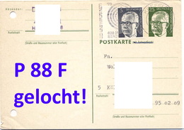 Berlin - Michel  GA P 88 F - Gestempelt, Gelocht, Gem. Scan  - Frageteil - Postcards - Used