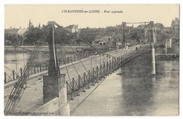 CPA 49 CHALONNES SUR LOIRE Pont Suspendu - Chalonnes Sur Loire