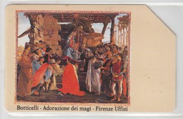 ITALY 1990 BOTTICELLI ADORAZIONE DEI MAGI ADORATION OF THE MAGI FIRENZE UFFIZI OMAGGIO - Public Special Or Commemorative