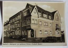 Rare CPSM Stockach In Baden Gasthof Und Metzgerei Zum Goldenen Ochsen Voitures Anciennes - Stockach