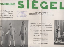 SIEGEL Mannequins : Grande Publicité Recto-verso Format Affiche   (FGF 01A) - Publicités