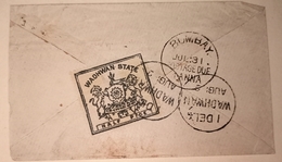 India, Wadhwan State, Used On Small Cover, Inde As Scan - Wadhwan