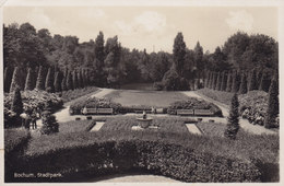 Deutsches Reich PPC Bochum Stadtpark Slogan 'Internationale Leipziger Messe' BOCHUM 1936 Echte Real Photo - Bochum