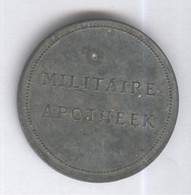 Jeton Pays-Bas Militaire Apotheek - Rijks Eigendom / Pharmacie Militaire - Propriété De L'État - Zinc - Professionnels/De Société