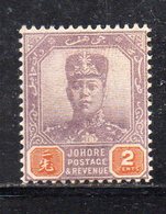 XP5022 - JOHORE MALAYSIA 1904 , Yvert N. 44  *  Linguella (2380A) - Johore