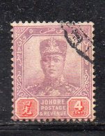 XP5027 - JOHORE MALAYSIA 1904 , Yvert N. 46  Usato (2380A) - Johore