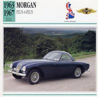 Morgan Plus-4-Plus -  1964  -  Fiche Technique Automobile/Carte De Collection - Turismo