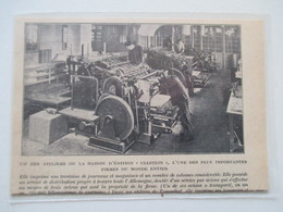 TEMPELHOF   Matériel  -  Rotative Maison ULLSTEIN IMPRIMERIE    -  Coupure De Presse De 1928 - Otros Aparatos