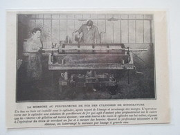 PARIS Rue D'Enghien  -  Matériel     IMPRIMERIE   - Journal  "Le Miroir"   -  Coupure De Presse De 1919 - Autres Appareils