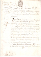 Parchemin Du Tarif De 1791 Taxé à L'extraordinaire - Steuermarken