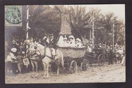 CPA Algérie Afrique Du Nord Circulé Alger Carte Photo RPPC Attelage Fête Des Fleurs - Algeri