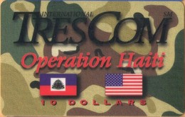 Haiti - HT-TRE-INT-0001, Operation Haiti (Dial 888),  Flags, Military Forces, Peacekeeping Force, Exp.D. 4/97, Mint - Haití