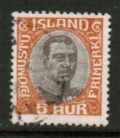 ICELAND  Scott # O 42 VF USED (Stamp Scan # 593) - Dienstzegels