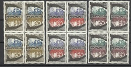 France Service N° 22; 23 Et 25 En Blocs De 4  Neufs  TB ** /*    - Mint/Hinged