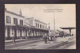 CPA Lozère 48 Langogne La Gare Chemin De Fer Train Non Circulé - Langogne