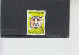 NUOVA ZEANDA 2011 - Anno Della Tigre - Fauna - Used Stamps