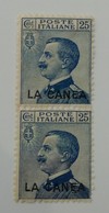 ITALY LEVANT IN CRETE "LA CANEA" 1912 MNH** PAIR - La Canea