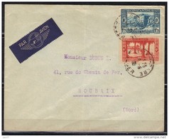 Algérie N° 106, 133. Lettre Alger Gare 18 Mai 1939 Pour Roubaix - Lettres & Documents