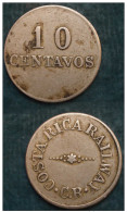 M_p> Costa Rica ( America Centrale ) Gettone Trasporti 10 Centavos CR - Monétaires / De Nécessité