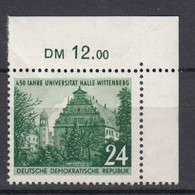 DDR 318 XI Eckrand RWZ Postfrisch ** (6305A) - Unused Stamps