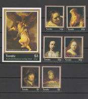Tuvalu 2006 Paintings Rembrandt Set Of 6 + S/s MNH - Rembrandt