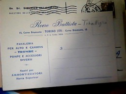 ROERO BATTISTA DITTA CORSO BRAMANTE  FANALI CA   AUTO CAMION TROMBE  ACCESSORI N1930 HK4864 - Transportes