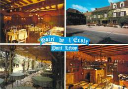 41 - PONT LEVOY : Hotel Restaurant DE L'ECOLE - CPSM Multivues Village (1.500 H) Grand Format - Loir Et Cher - Other & Unclassified