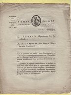 Prefet De La Manche - 1er Fructidor An 11 - Reparation Des Chemins Vicinaux Avant Les Pluies - Historical Documents