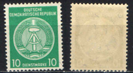 DDR - 1957 - COMPASSO A DESTRA - 10 PF - MNH - Nuovi