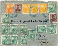 ARGENTINA 1908. Spectacular And Unusual Postage In A Cover To Bern, Switzerland - Storia Postale