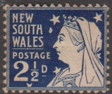 Australia-New South Wales ASC 72a  1902 2.5 D Blue, Mint Hinged - Nuovi