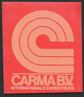 Carma BV Uit Enschede , Kleding Logo , Voor Op De Jas..-  NOT  Used  - See The 2 Scans For Condition( Originaal) - Camions