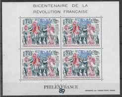 1989 TAAF BF 1**  Bicentenaire Révolution, Bateau - Blocks & Sheetlets