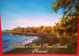 Punalu'u Black Sand Beach - Big Island Of Hawaii