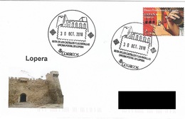 SPAIN. POSTMARK. ROUTE OF THE CASTLES AND THE BATTLES. LOPERA. 2018 - Otros & Sin Clasificación